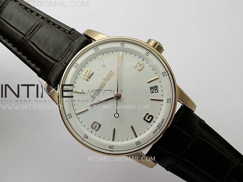 Code 11.59 RG 15210 APSF 1:1 Best Edition White Dial on Brown Leather Strap SA4302 Super Clone